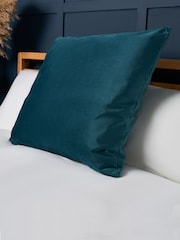 BHS Teal Velour Cushion - Image 1 of 4