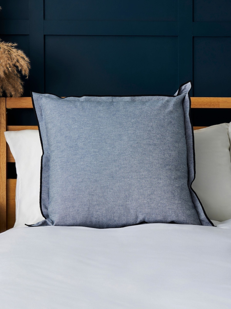 BHS Blue Pierre Cushion - Image 1 of 4