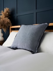 BHS Blue Pierre Cushion - Image 3 of 4