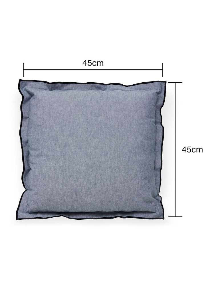 BHS Blue Pierre Cushion - Image 4 of 4