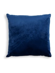 BHS Navy Velour Cushion - Image 3 of 4