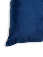 BHS Navy Velour Cushion - Image 4 of 4