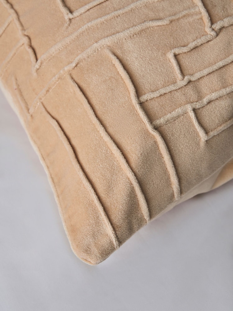BHS Cream Genevieve 100% Cotton Cushion - Image 2 of 4