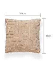 BHS Cream Genevieve 100% Cotton Cushion - Image 4 of 4