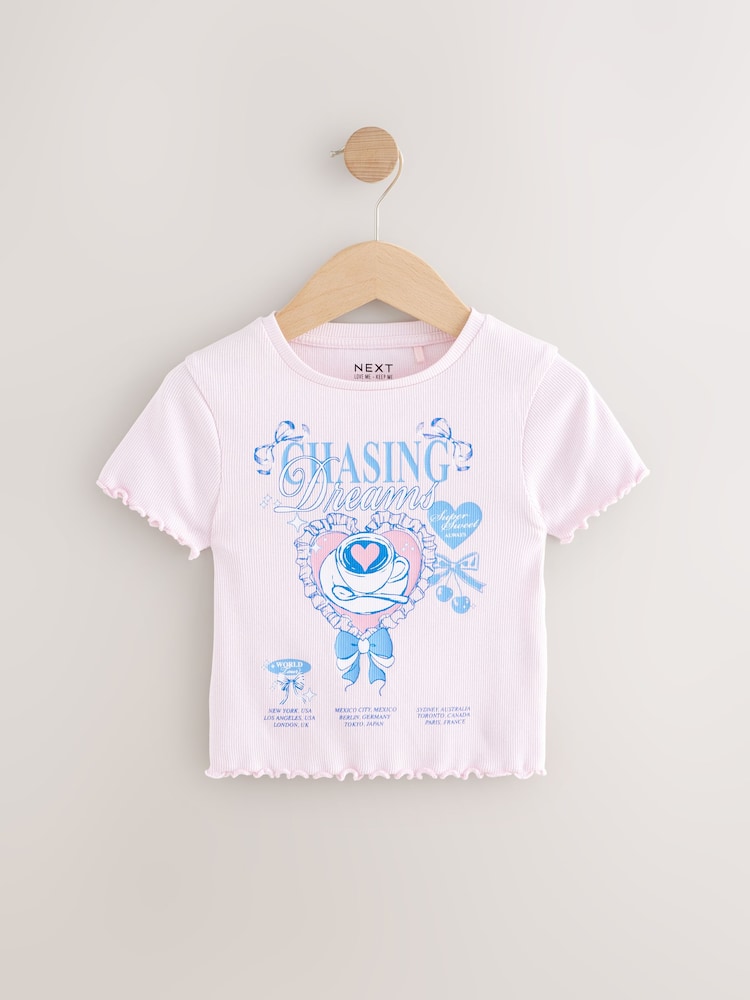 Pink Bows Graphic T-Shirt (3-16yrs) - Image 5 of 8