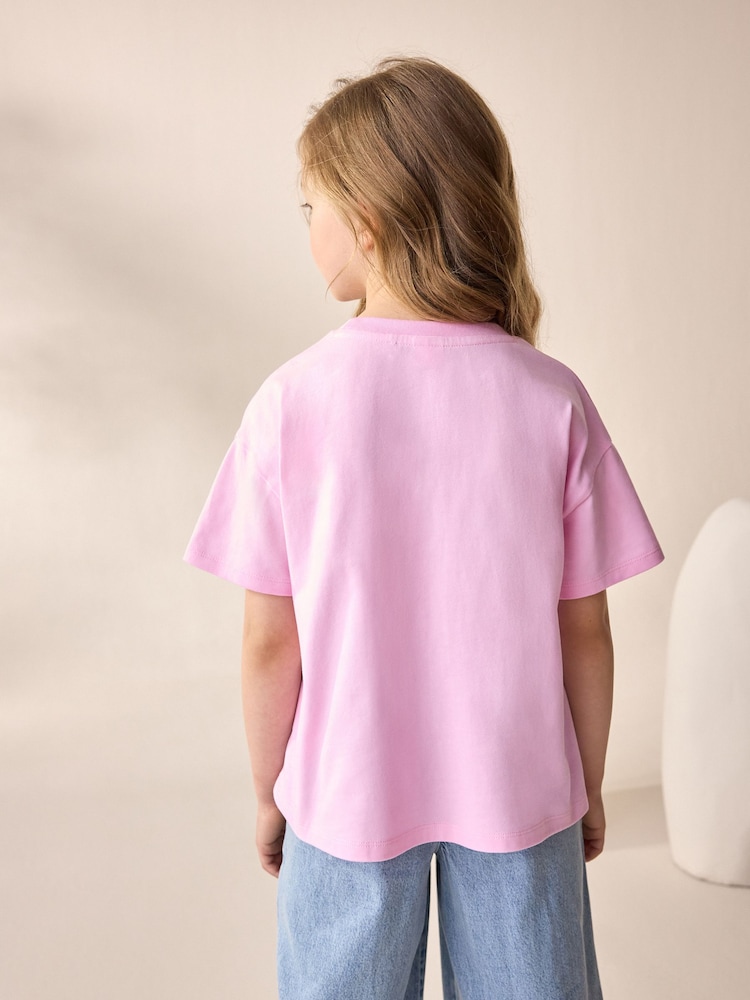 Jasnoróżowy - Beaded T-Shirt (3-16yrs) - Image 3 of 4
