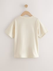 Ecru White Oversized Sequin Graphic Print T-Shirt (3-16yrs) - Image 6 of 8