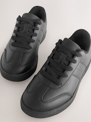 Black Leather Lace Up School Shoe - Image 4 of 5
