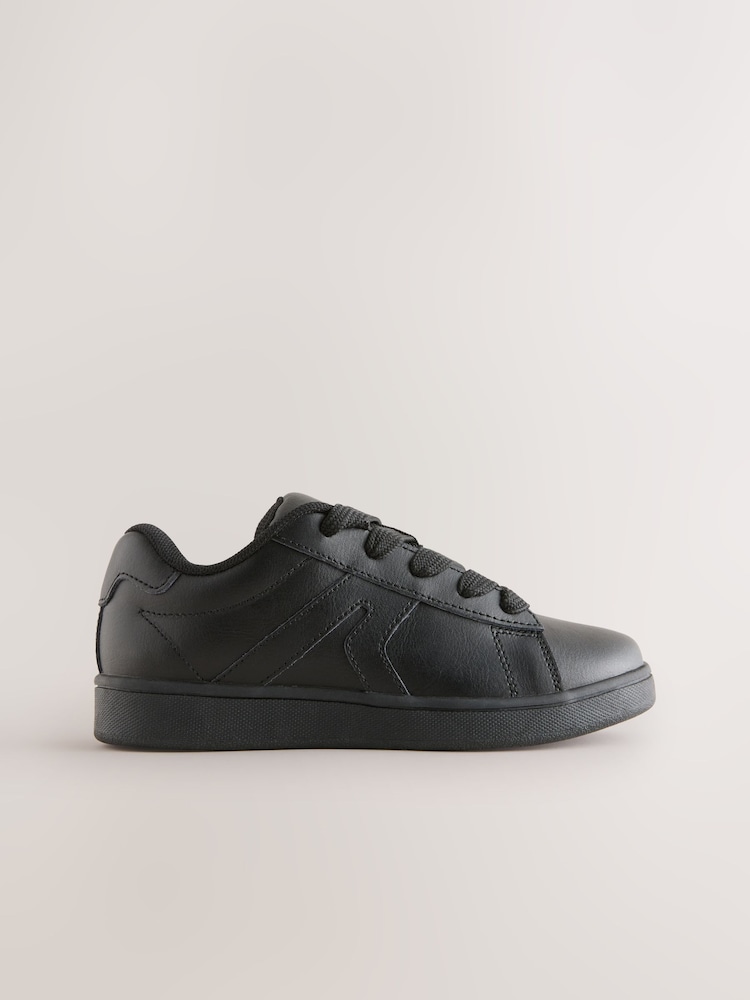 Black Leather Lace Up School Shoes - Image 2 of 5 Black Leather Lace Up School Shoes - Image 2 of 5
