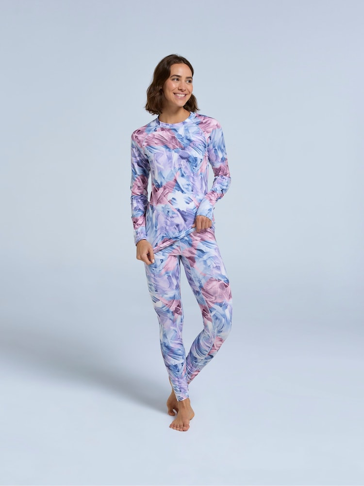 Animal Pink Womens Piste Printed Thermal Top - Image 2 of 4