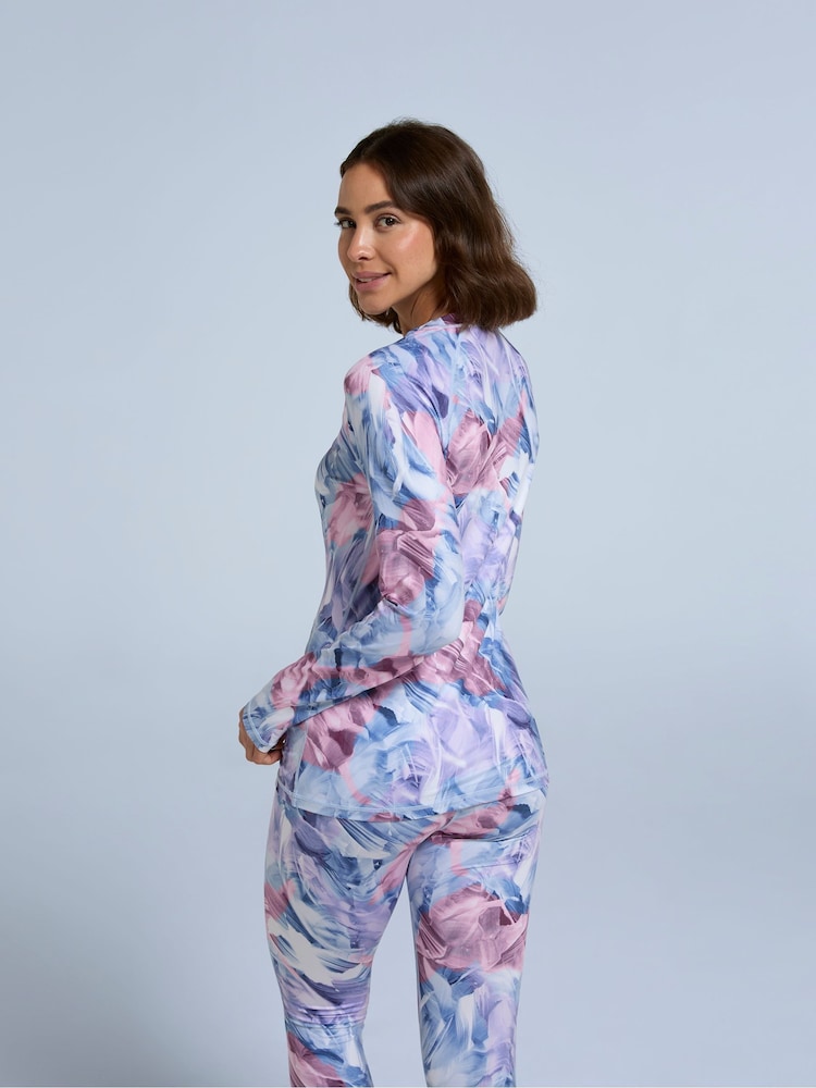 Animal Pink Womens Piste Printed Thermal Top - Image 4 of 4