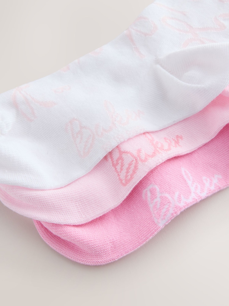 Baker by Ted Baker Girls Multi Bow Socks 3 Pack - Image 8 of 8 Baker by Ted Baker Girls Multi Bow Socks 3 Pack - Image 8 of 8