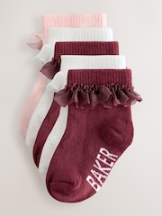 Baker by Ted Baker Girls Socks 5 Pack - Image 1 of 6