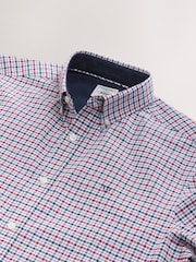 Ecru Gingham Check Short Sleeve Shirt - Image 8 of 8