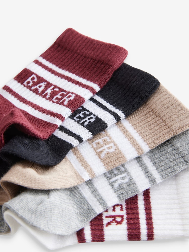 Baker by Ted Baker Boys Socks 5 Pack - Image 7 of 8