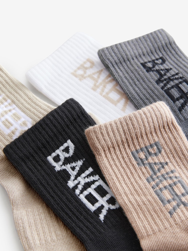Baker by Ted Baker Boys Socks 5 Pack - Image 3 of 8