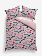 Pink Crackers Christmas Reversible Duvet Cover and Pillowcase Set - Image 1 of 3