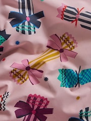 Pink Crackers Christmas Reversible Duvet Cover and Pillowcase Set - Image 3 of 3