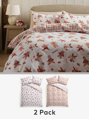 Christmas Gingerbread Reversible Duvet Duvet Cover and Pillowcase Set - Image 1 of 9