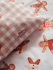 Christmas Gingerbread Reversible Duvet Duvet Cover and Pillowcase Set - Image 7 of 9