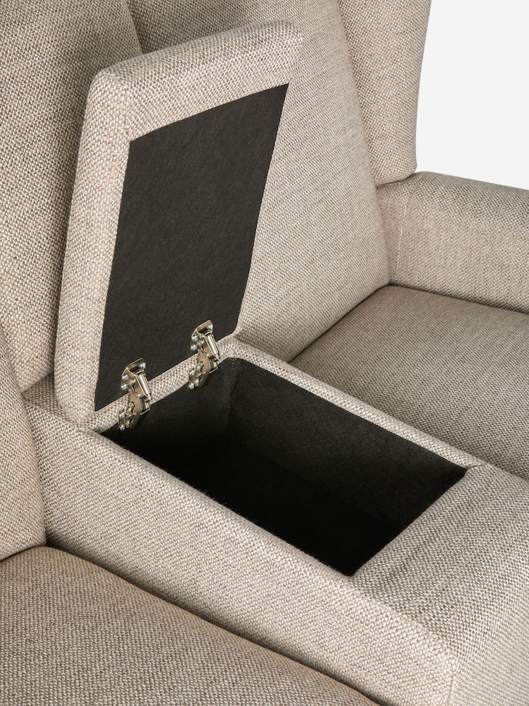 Chunky Weave Mid Natural Sherlock 2 Seater Recliner Chair - Image 10 of 10 Chunky Weave Mid Natural Sherlock 2 Seater Recliner Chair - Image 10 of 10