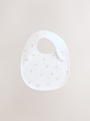 White Animal Print Baby Bibs 5 Pack - Image 3 of 7