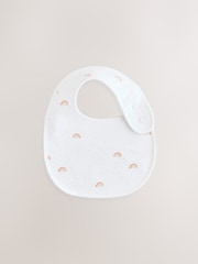 White Animal Print Baby Bibs 5 Pack - Image 5 of 7