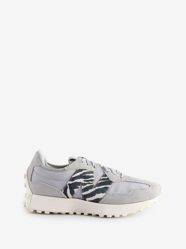 New Balance Zebra Print Womens 327 Trainers - Image 1 of 5