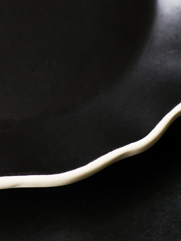 Rockett St George Set of 4 Black Bon Appetit Side Plates - Image 8 of 8
