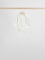 Neutral 100% Cotton Long Sleeve Baby Bodysuits 5 Pack - Image 2 of 11