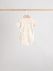 Neutral 100% Cotton Short Sleeve Baby Bodysuits 5 Pack - Image 8 of 12