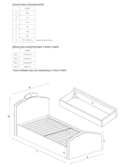 Soft Velvet Blush Pink Princess Drawer Trundle Single Bed Frame - Image 3 of 7