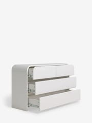 White Kids Wide Bubble Wide Chest of Drawers - Image 5 of 6