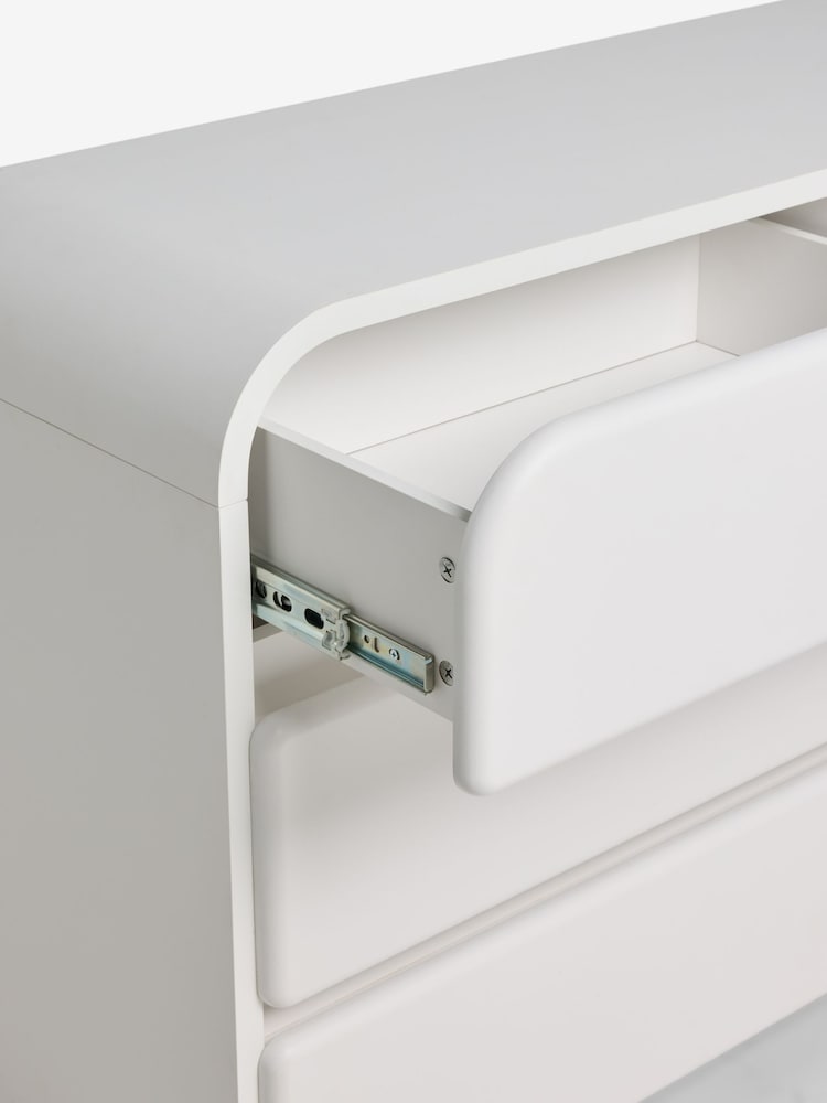 White Kids Wide Bubble Wide Chest of Drawers - Image 6 of 6 White Kids Wide Bubble Wide Chest of Drawers - Image 6 of 6