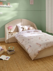 Soft Cosy Boucle Ivory Natural Storytime Drawer Storage Bed Single Bed Frame With Drawer Storage - Image 2 of 5