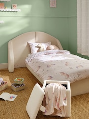 Soft Cosy Boucle Ivory Natural Storytime Drawer Storage Bed Single Bed Frame With Drawer Storage - Image 3 of 5