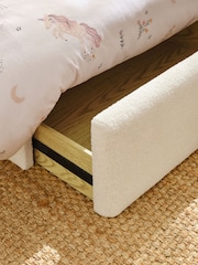 Soft Cosy Boucle Ivory Natural Storytime Drawer Storage Bed Single Bed Frame With Drawer Storage - Image 4 of 5