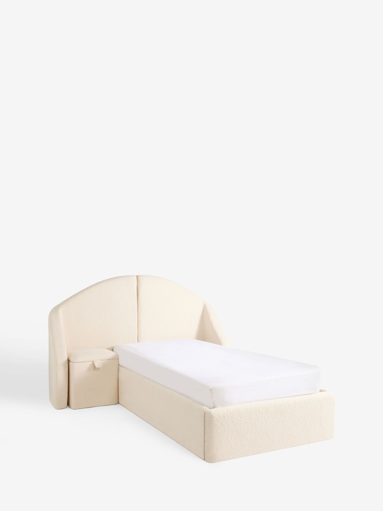 Soft Cosy Boucle Ivory Natural Storytime Drawer Storage Bed Single Bed Frame With Drawer Storage - Image 5 of 5
