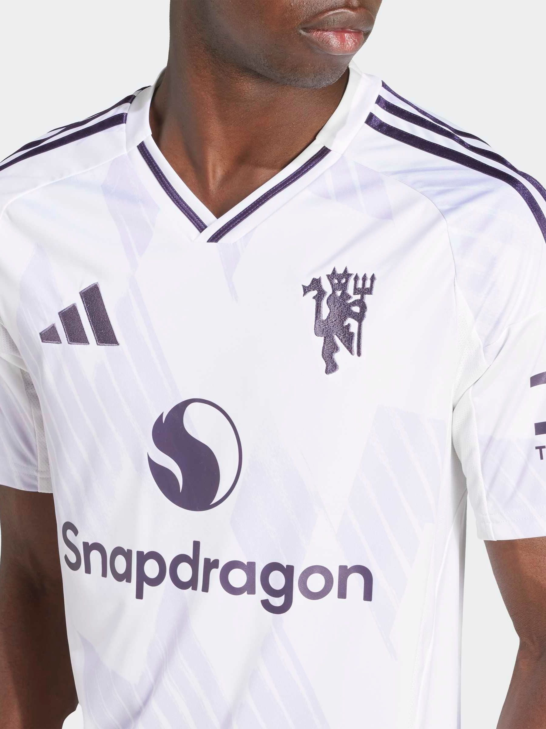 Buy adidas White Manchester United 25/26 Away Football Shirt from