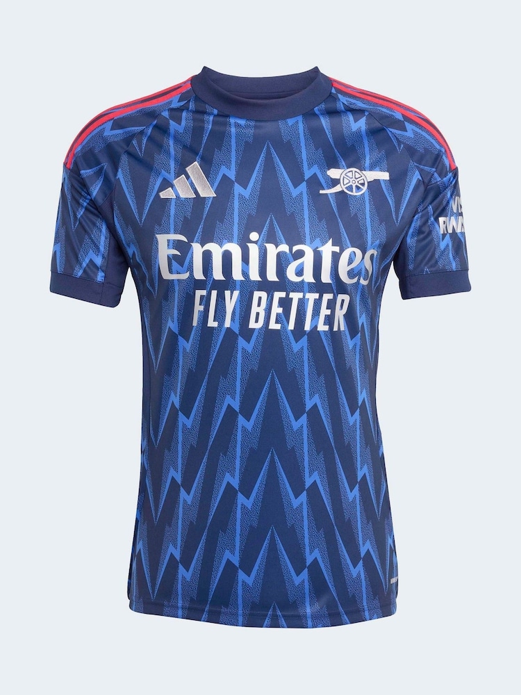 adidas Indigo Blue Arsenal 25/26 Away Jersey - Image 3 of 3