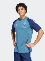adidas Blue Arsenal Tiro 25 Competition Cotton T-Shirt - Image 1 of 7