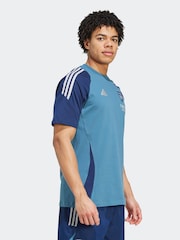 adidas Blue Arsenal Tiro 25 Competition Cotton T-Shirt - Image 3 of 7