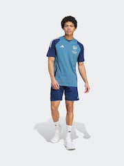 adidas Blue Arsenal Tiro 25 Competition Cotton T-Shirt - Image 4 of 7
