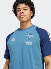 adidas Blue Arsenal Tiro 25 Competition Cotton T-Shirt - Image 5 of 7