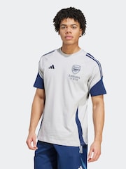 adidas Grey Arsenal Tiro 25 Competition Cotton T-Shirt - Image 1 of 7