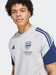 adidas Grey Arsenal Tiro 25 Competition Cotton T-Shirt - Image 4 of 7
