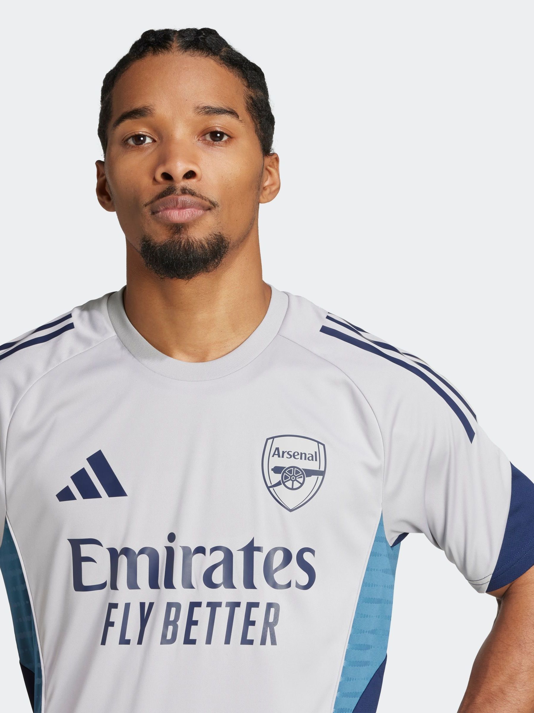 Buy adidas Grey Arsenal Tiro 25 Competition Training Jersey from