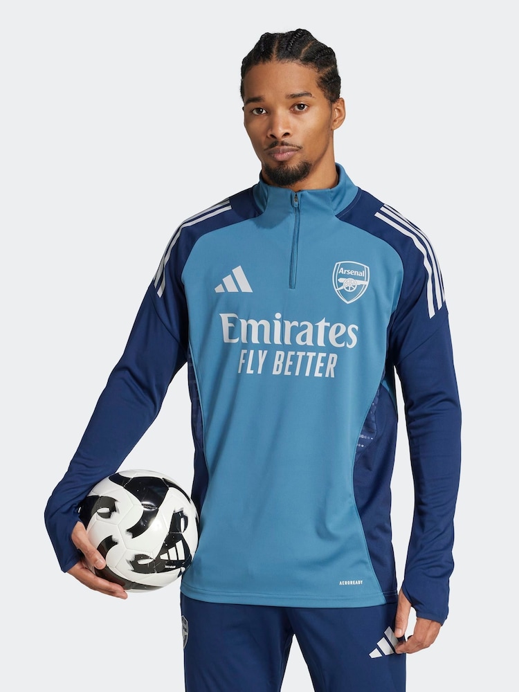 adidas Blue Arsenal Tiro 25 Competition Training T-shirt - Image 1 of 6 adidas Blue Arsenal Tiro 25 Competition Training T-shirt - Image 1 of 6