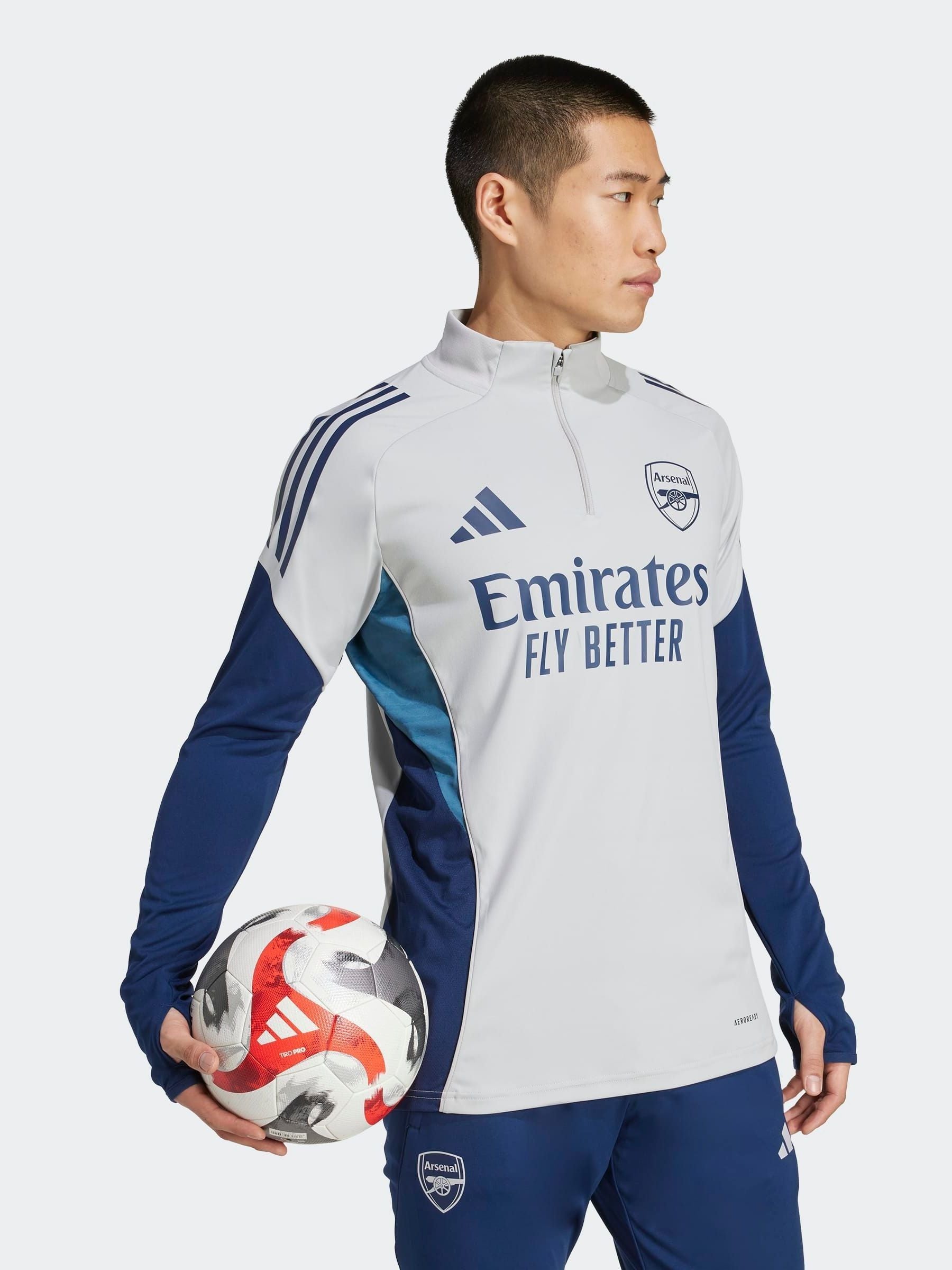 Buy adidas Grey Arsenal Tiro 25 Competition Training T-shirt from