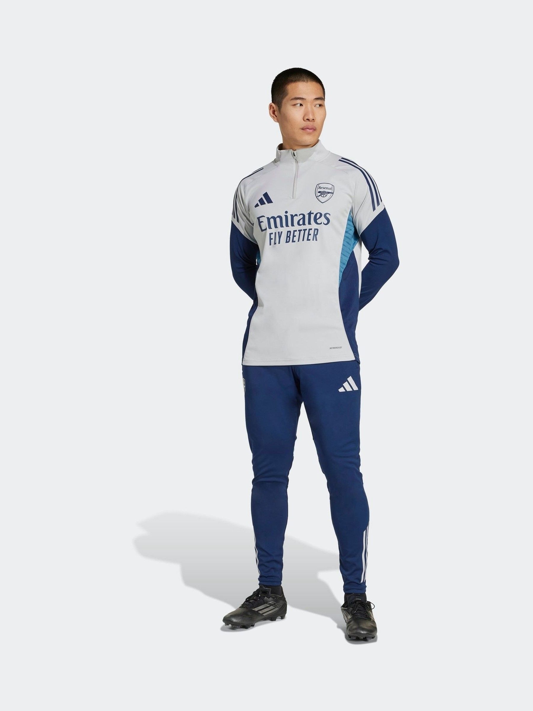 Buy adidas Grey Arsenal Tiro 25 Competition Training T-shirt from